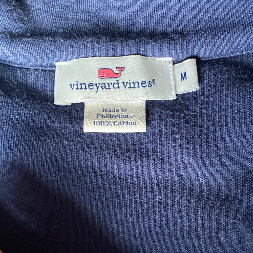 Vineyard Vines Jacket Pullover Half Zip Blue M - image 8
